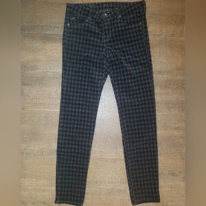 Stylish Black Houndstooth Women's Pants